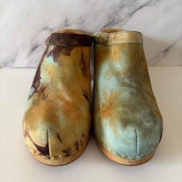 Jeffrey Campbell Shoes - Jeffrey Campbell Fabric Multicoloured Tie Dye Clogs Heels Boho Festival Hippi